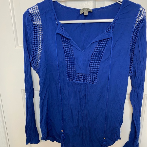Joseph A. Blue women’s blouse size medium - Picture 2 of 3